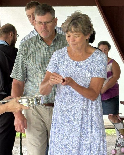 Members giving to the offering